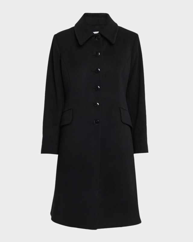 Sofia Wool Fit-and-Flare Coat